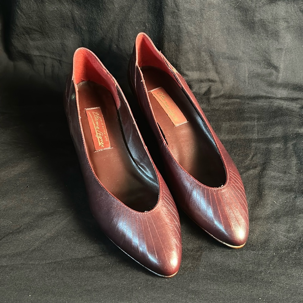 Etienne Aigner Vintage Burgundy Heels